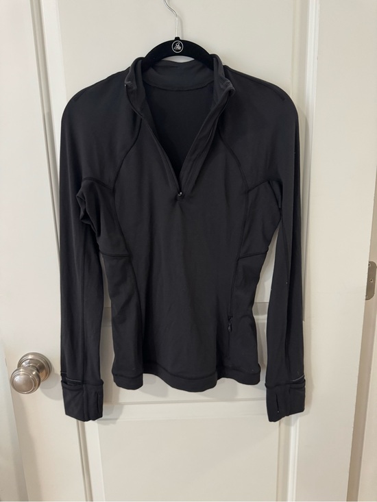 lululemon athletica Tops - Lululemon Ready to Rulu Run Women's Black Quarter-Zip Active Top